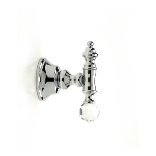 Bathroom Hook, StilHaus SL13, Brass Robe Hook with Crystal SL13